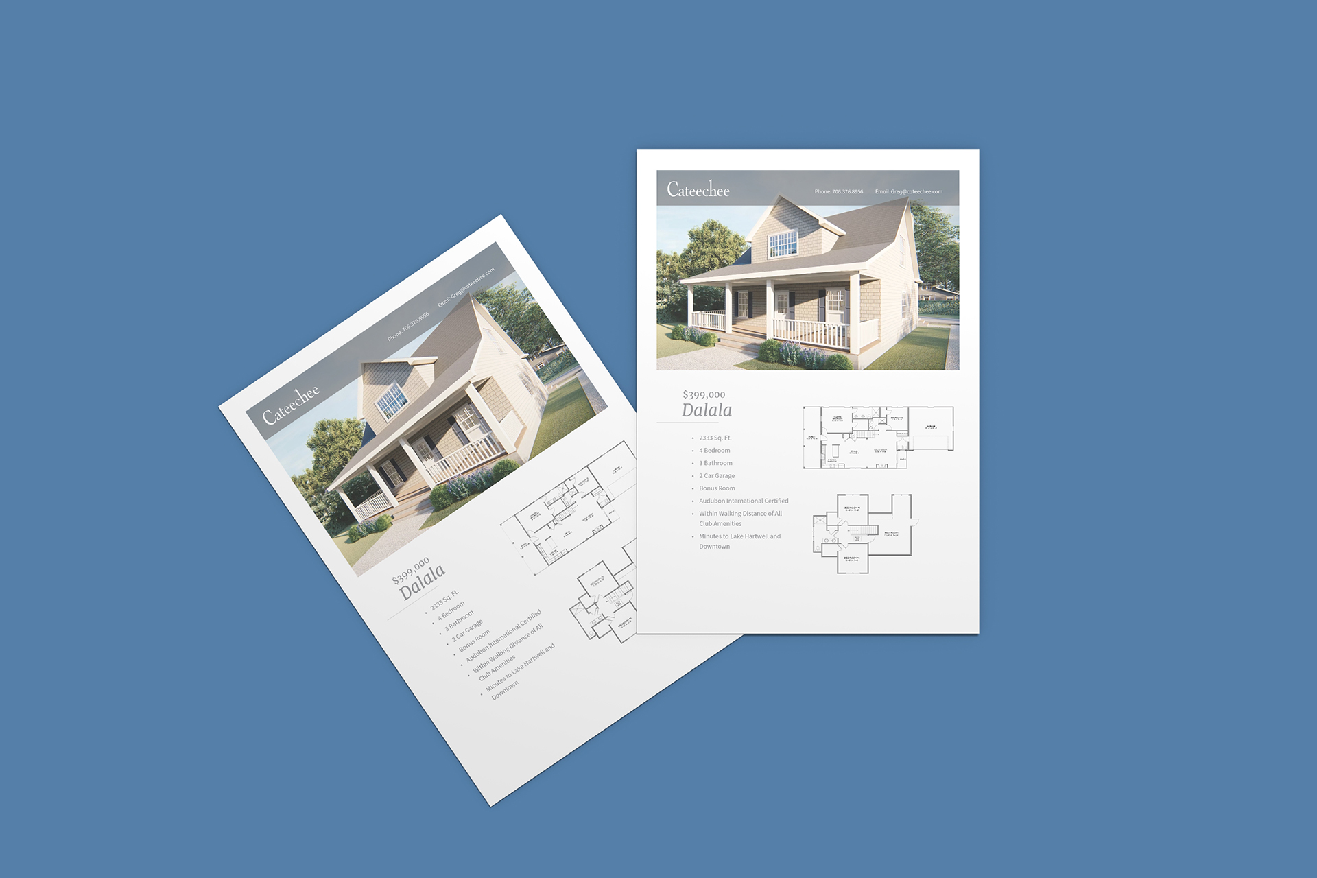 Cateechee development flyers