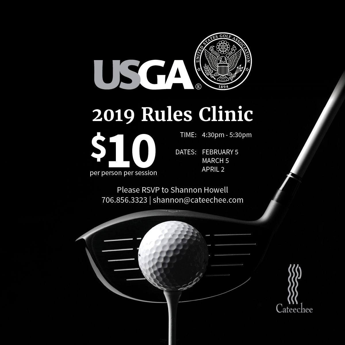 Golf Rules Clinic flyer