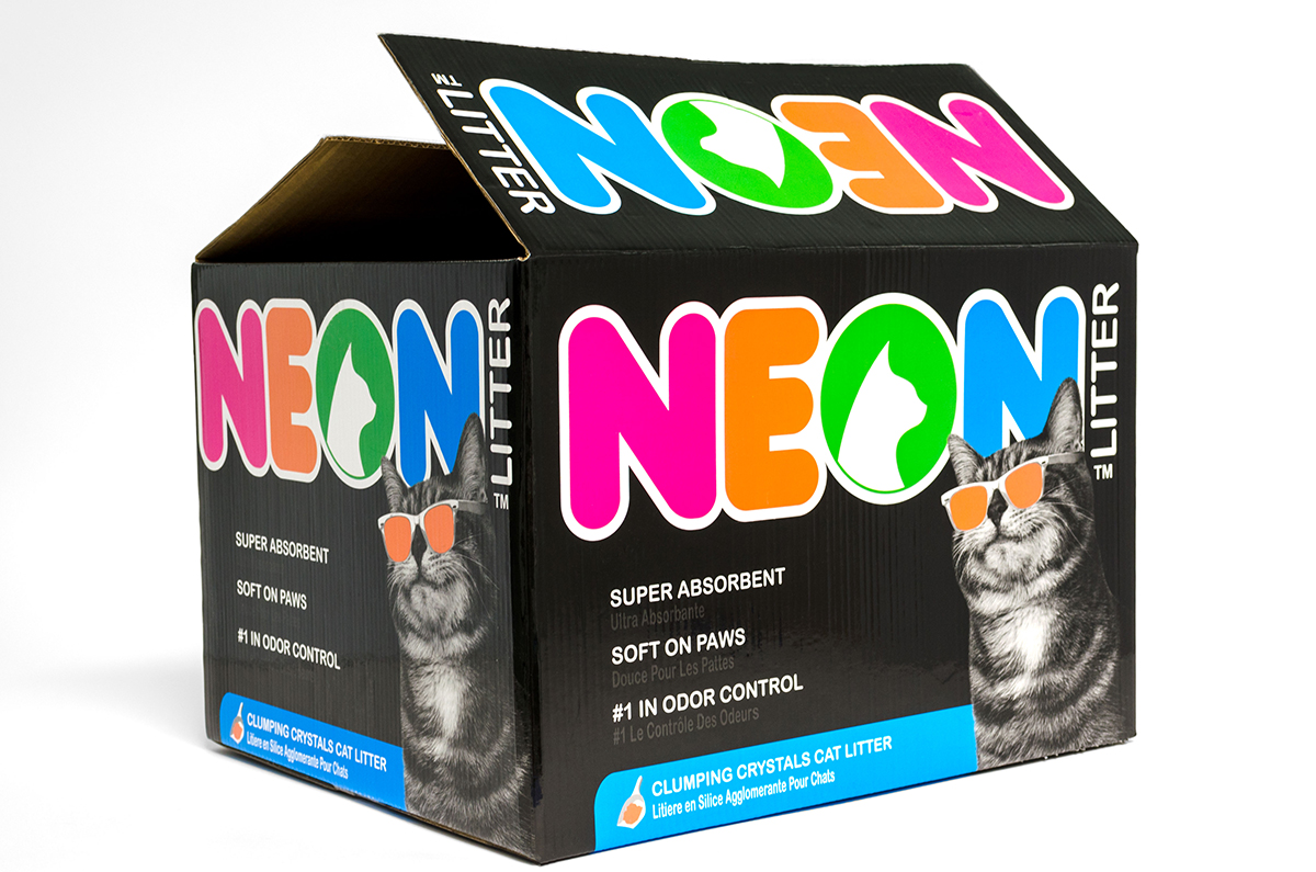 Neon Cat Litter - packaging design by 6sMaker